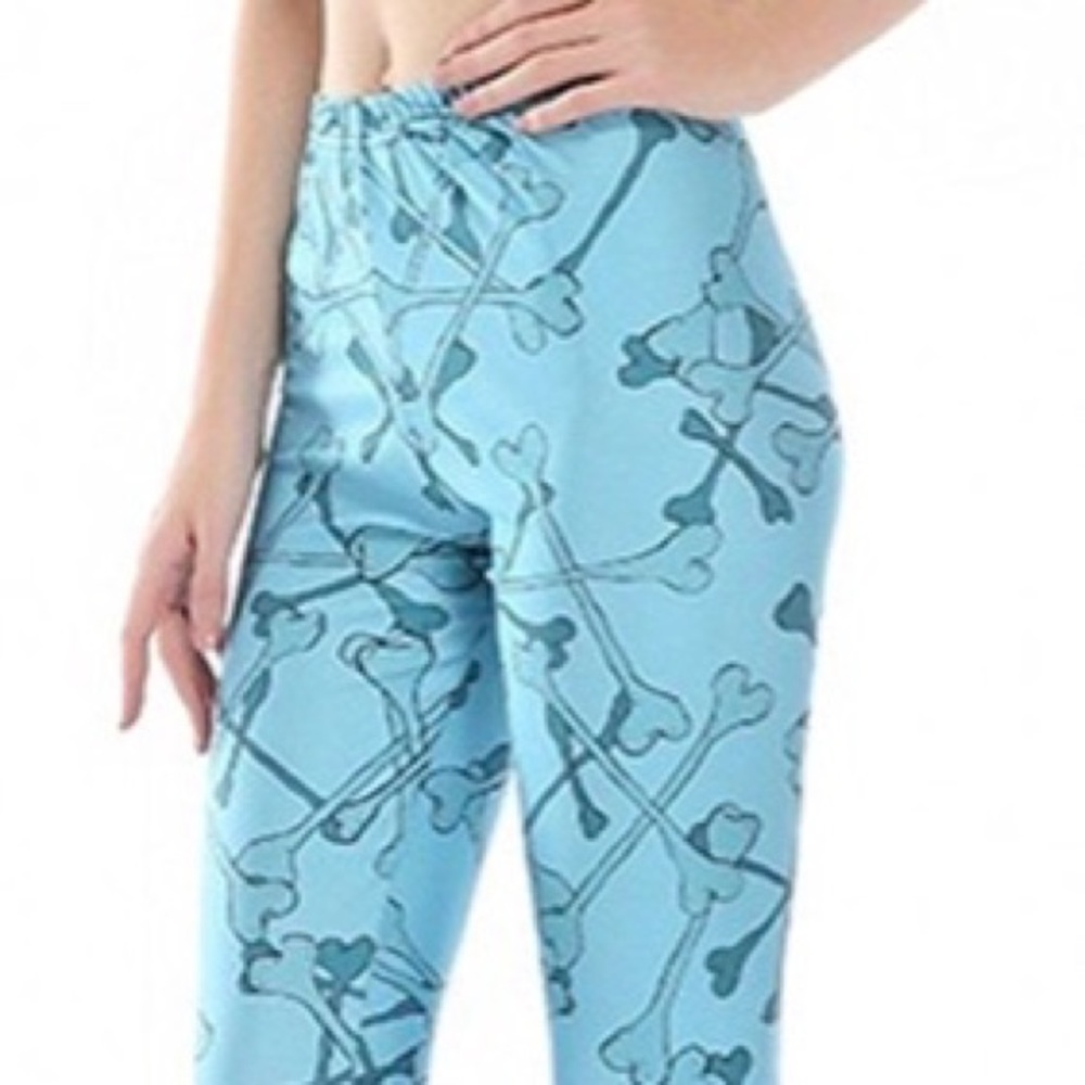 Cotton/Spandex Leggings with Bone/Skeleton Pattern